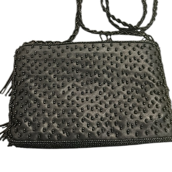 Mini Shoulder Purse Beaded Black Evening Bag - Picture 10 of 14